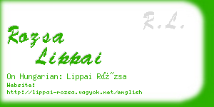rozsa lippai business card